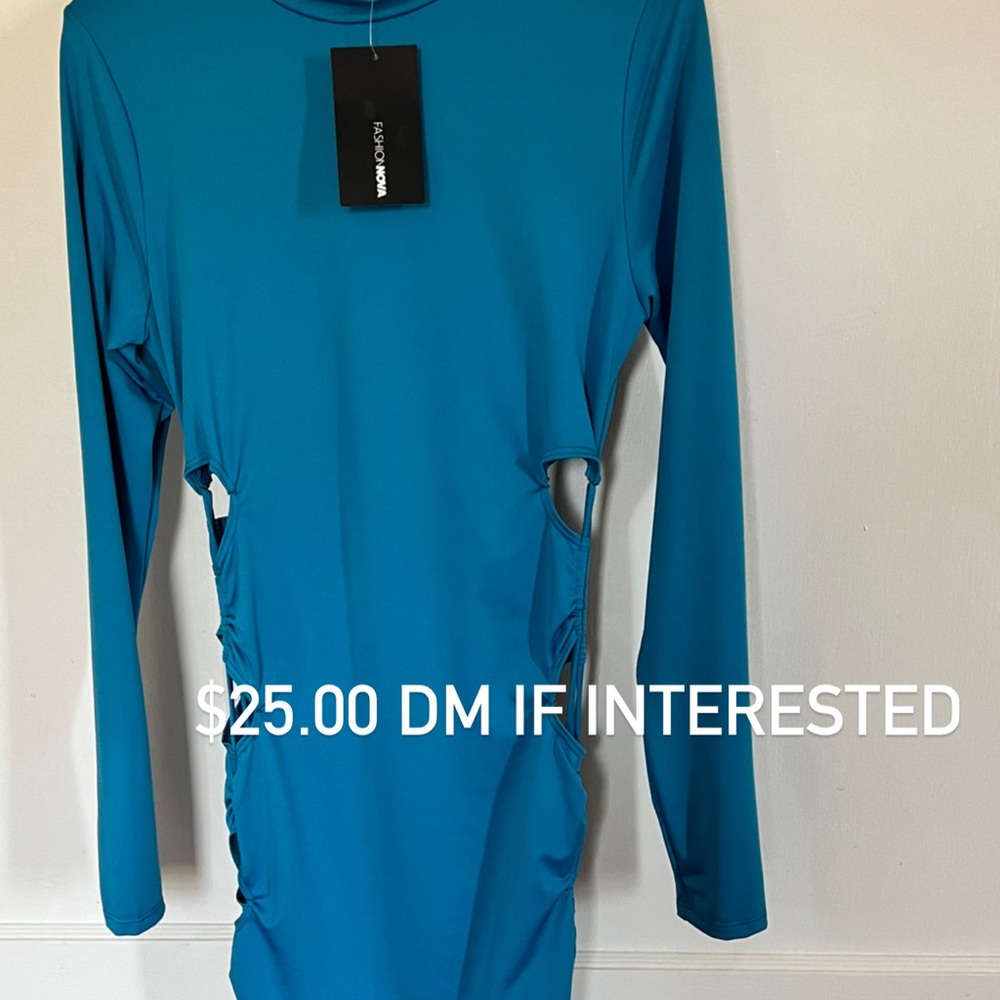 Blue Peekaboo Dress Never worn